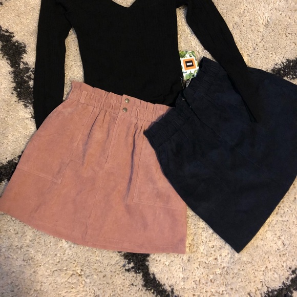 Dresses & Skirts - Mauve corduroy skirt